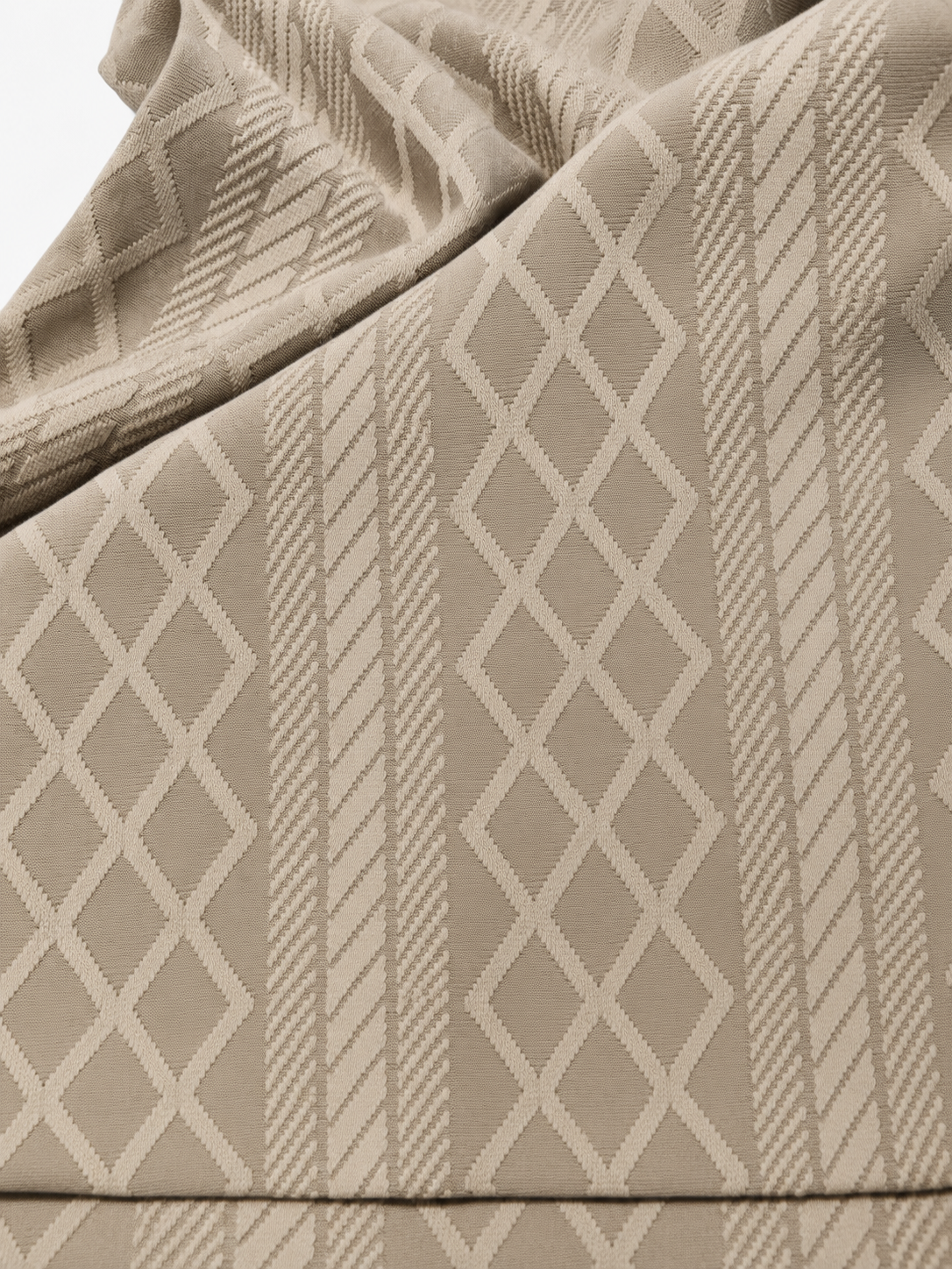 JAQUARD V NECK TEXTURE POLO