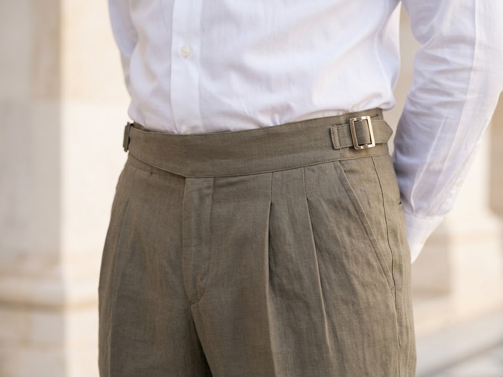 PURE LINEN IMPORTED GURKHA