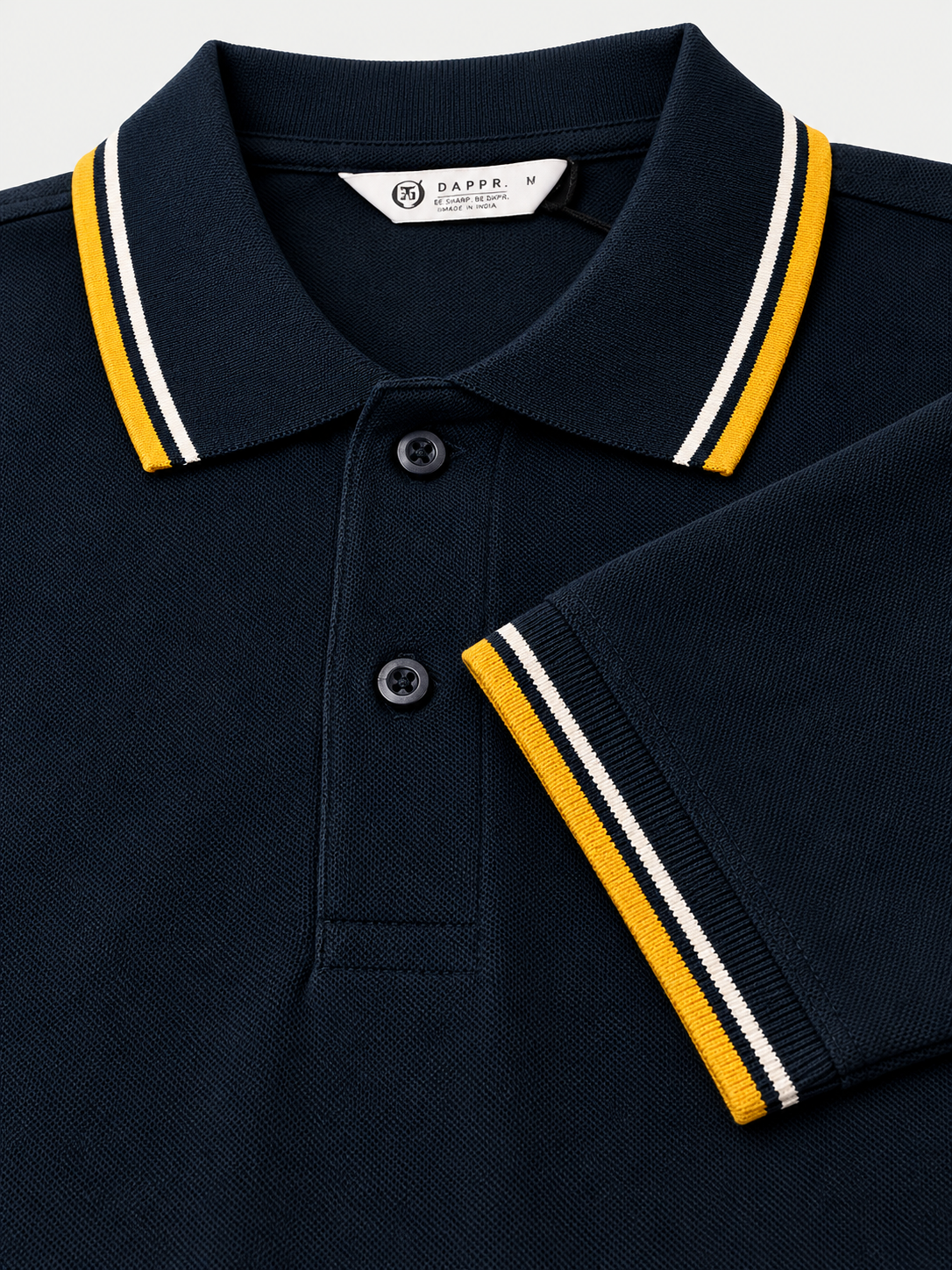 ORGANIC COTTON AIRTEX BUTTON POLO T-SHIRT