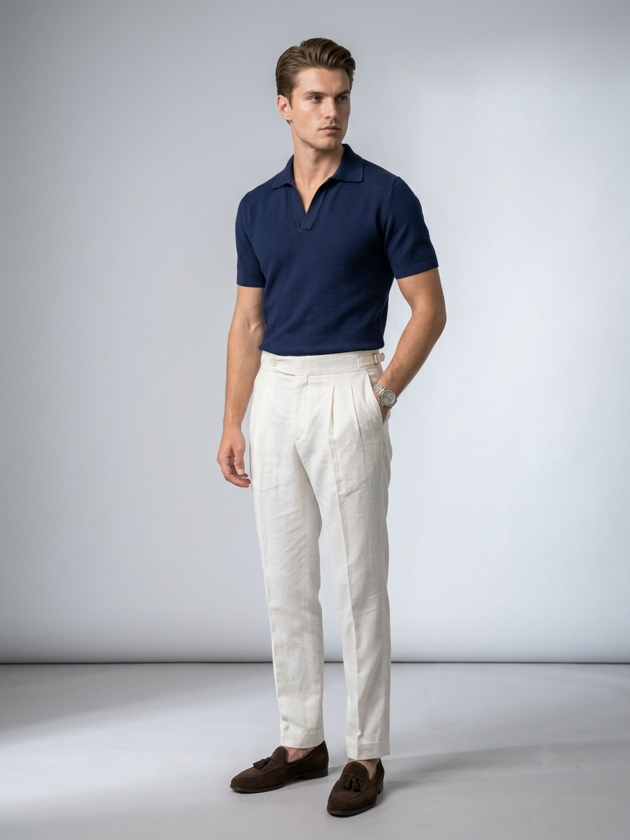 PURE LINEN IMPORTED GURKHA