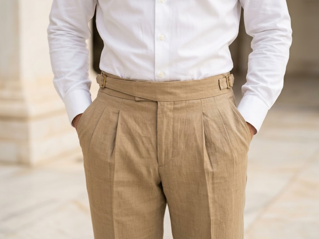 PURE LINEN IMPORTED GURKHA