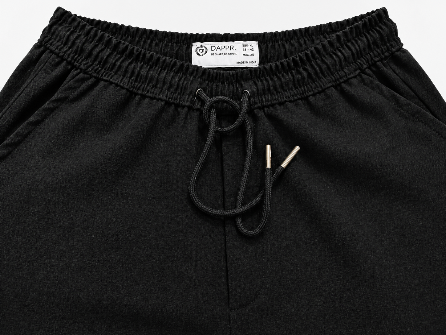 LINEN BLEND FULL ELASTIC TROUSER