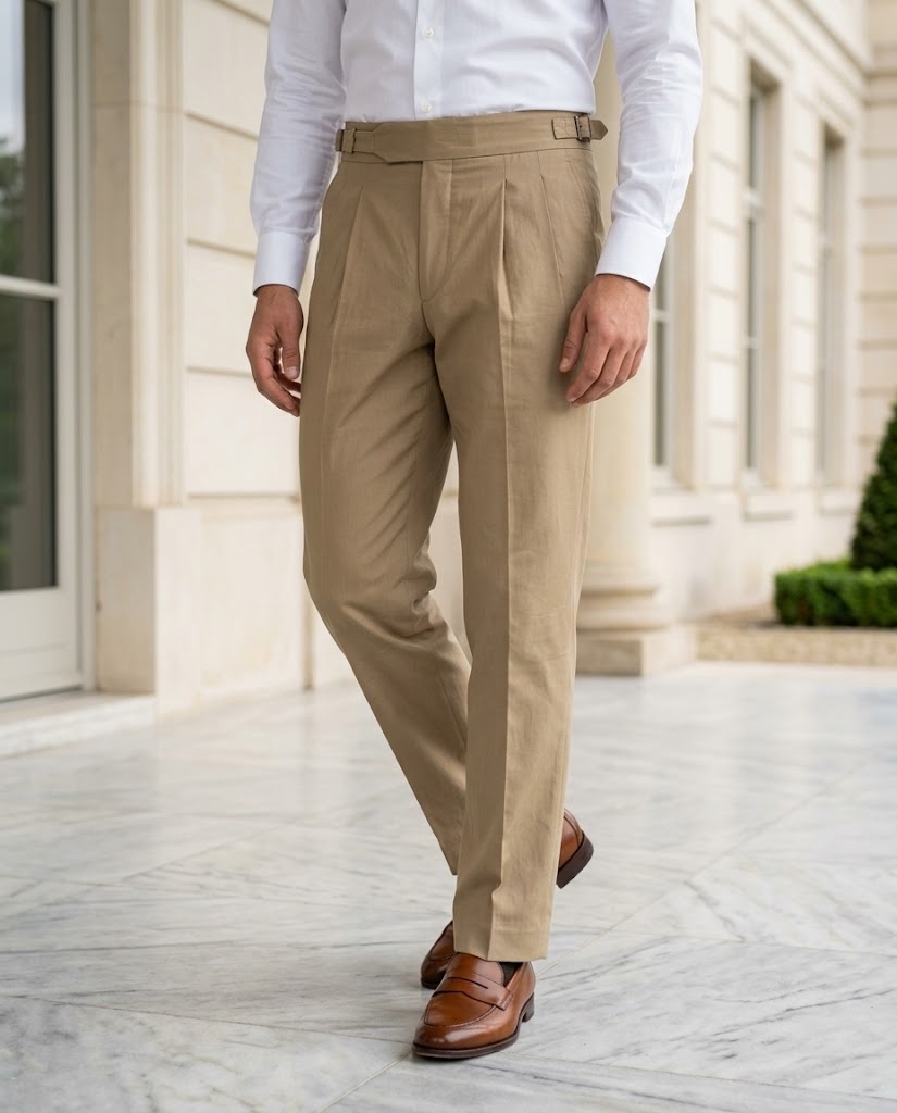 PURE LINEN IMPORTED GURKHA