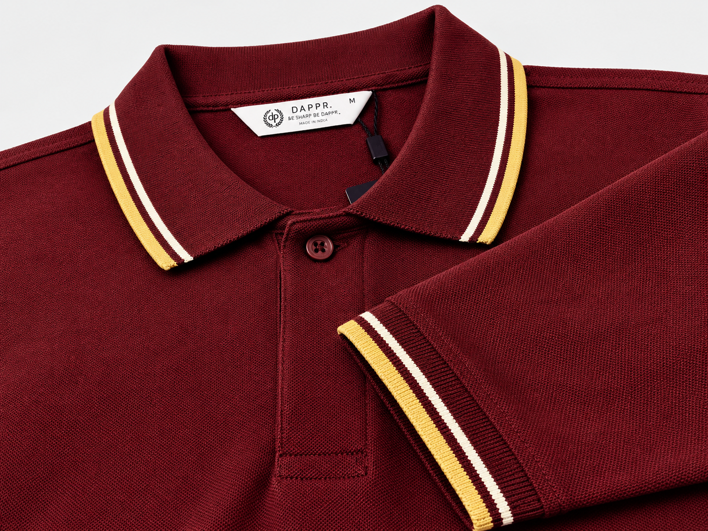 ORGANIC COTTON AIRTEX BUTTON POLO T-SHIRT