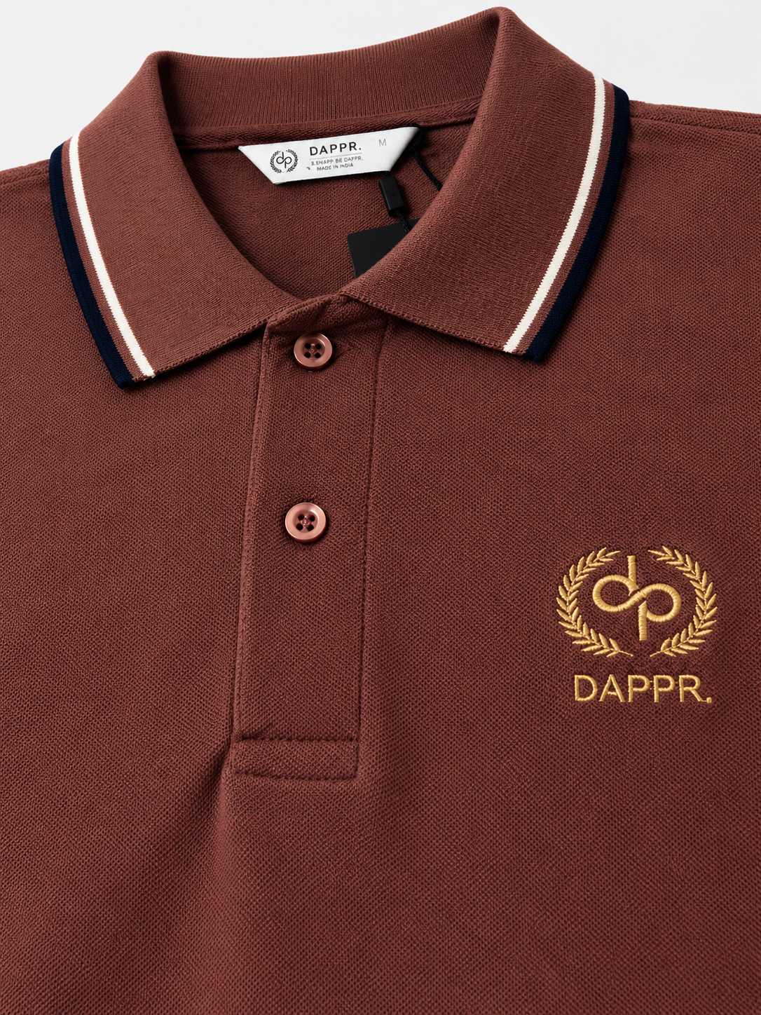 ORGANIC COTTON AIRTEX BUTTON POLO T-SHIRT
