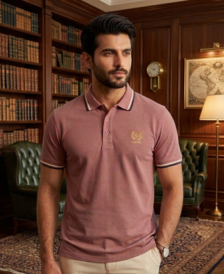 ORGANIC COTTON AIRTEX BUTTON POLO T-SHIRT