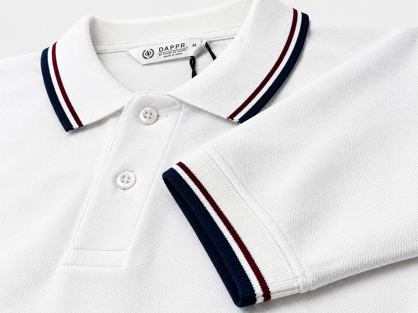 ORGANIC COTTON AIRTEX BUTTON POLO T-SHIRT