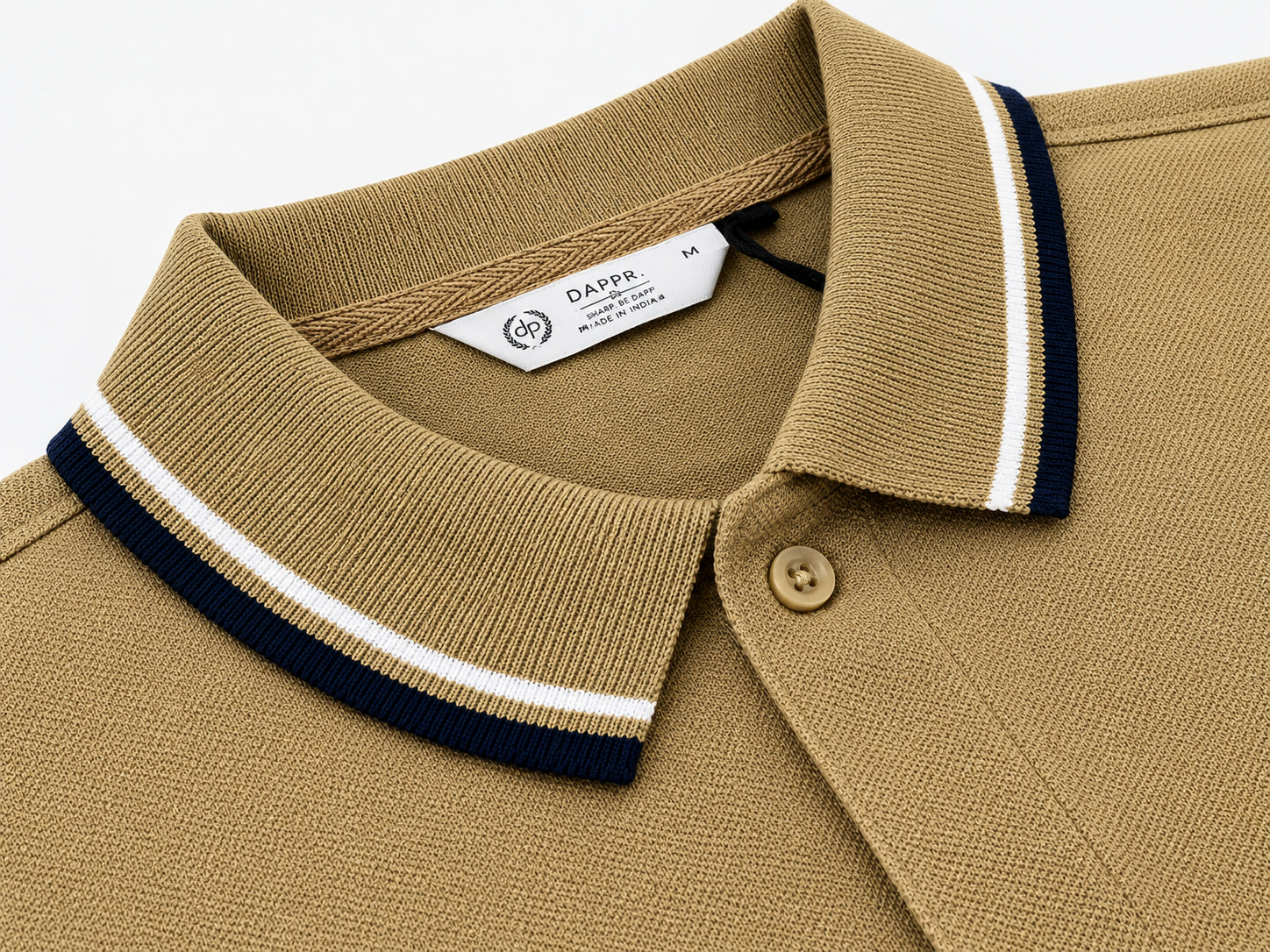 ORGANIC COTTON AIRTEX BUTTON POLO T-SHIRT