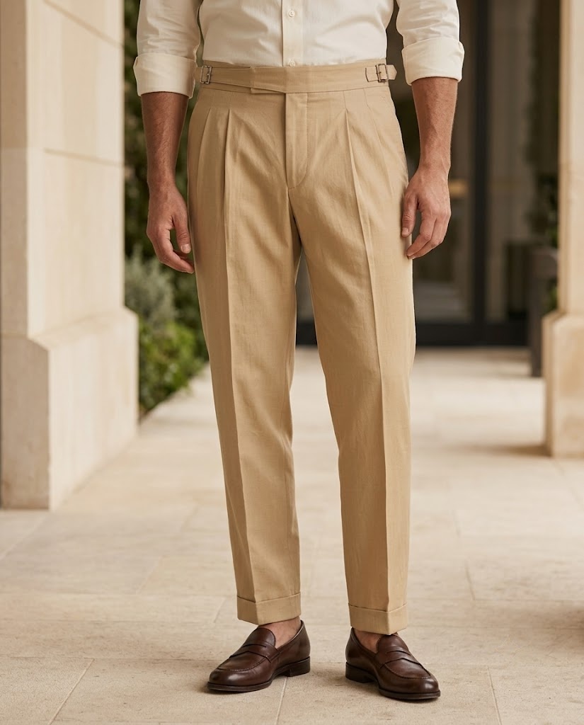 PURE LINEN IMPORTED GURKHA